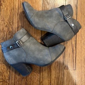 Gently worn Gray Suede Lauren Conrad Booties